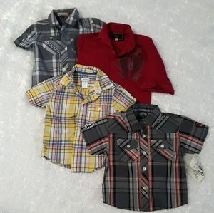 Bundle of 4 Button down toddler shirts